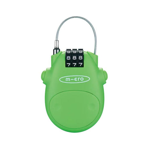 Micro Zahlenschloss, green