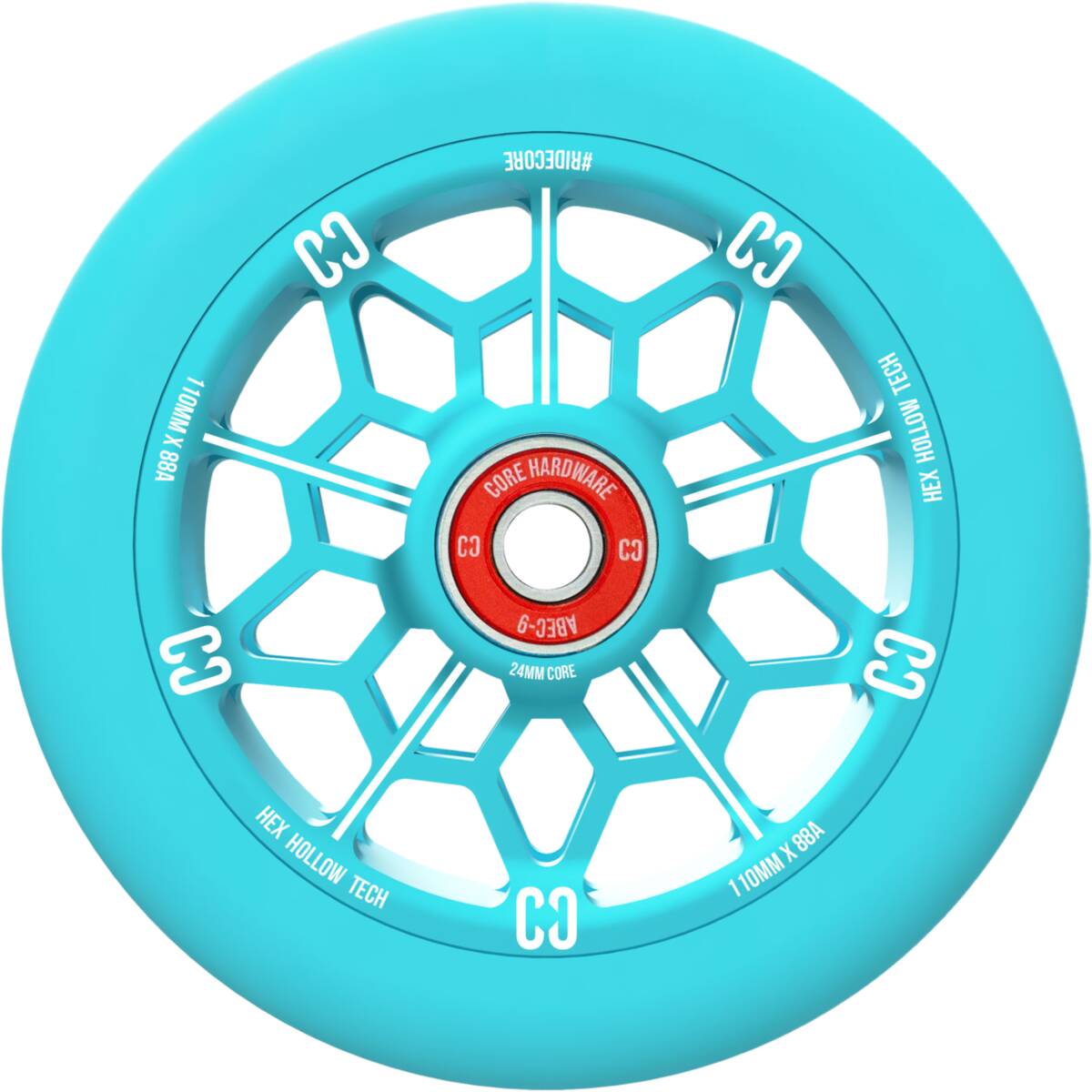 core-hex-hollow-pro-scooter-wheel-110mm-blue