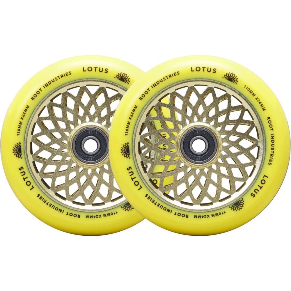 root-lotus-pro-scooter-wheels-2-pack-yellow