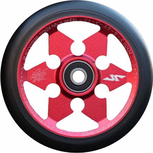 JP Ninja 6-Spoke Stunt Scooter Rolle - red