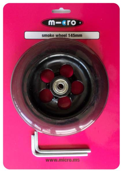Micro Rolle 145/30 mm mit Lager, rauchgrau