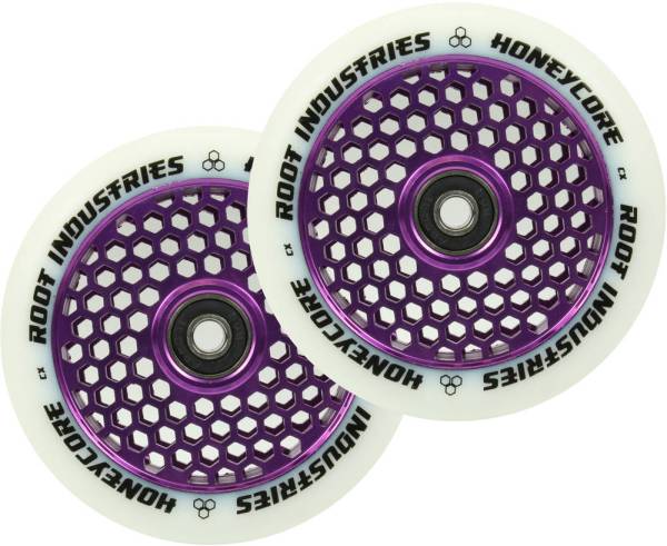 Root Industries Honeycore Wheels 110 mm - weiß / lila